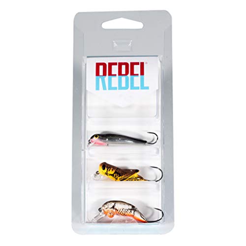 Rebel Lures Micro Critters Ultralight Crankbait Fishing Lure with Barbless Hook - color: Micro Critters 3 Pack, style: Micro Critters 3 Pack