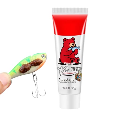 Fishing Scent Gel 50g Powerful Long-Lasting Fishing Supplies | Bass Attractant Gel for Outdoor Activities Camping Survival Kayak Boat Shore Lake River Beach