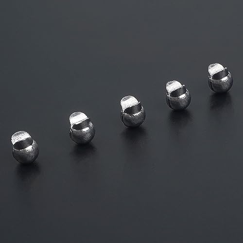 Split Shot Fishing Weight 110pcs Fishing Weights Sinkers Removable Clip On Fly Fish Line Round Lead Weights for Bass Trout Walleye - size: 1/35 oz (110 pcs)