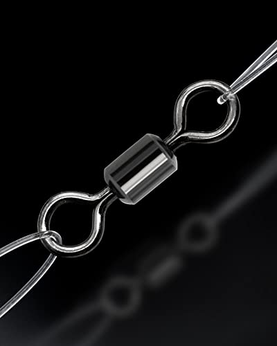 BLUEWING Barrel Fishing Swivels 40lbs - 209lbs High Strength Swivels Fish Line Lure Connector for Saltwater Fishing, 50pcs/100pcs - size: 84 lbs (100 pcs)