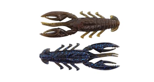 2.5" Scented Stealth Craw, Stealth Finesse Series by X Zone Lures - color: Black Blue/Green Pumpkin Lam