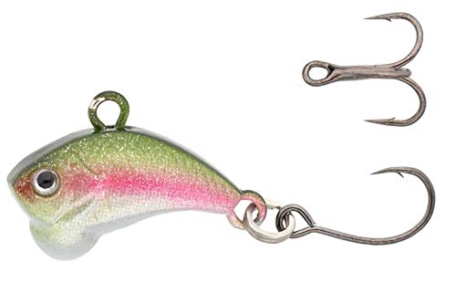 Z-Viber Micro - Ultra Light and Ice Fishing Lure - Mini Lipless Crankbait - 1/16oz Rattle Bait (0.6") - color: Rainbow Trout