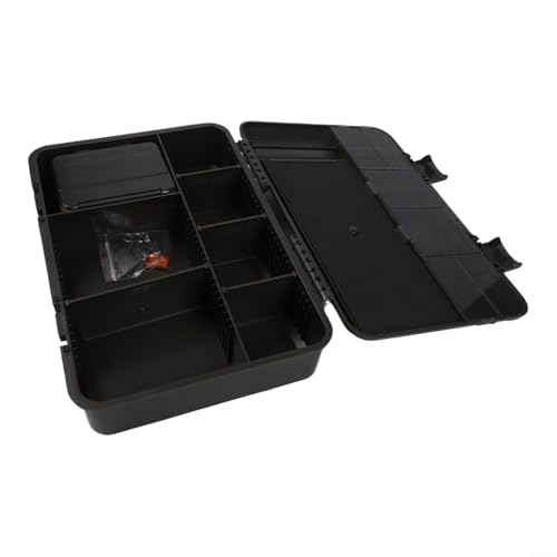 Carp Tackle Box Fishing Rig Organizer with Scale Terminal Tackle Storage for multi Compartment Bait Box Portable Gear Case Hook Swivel Holder Outdoor Angling Equipment for Small Parts Green