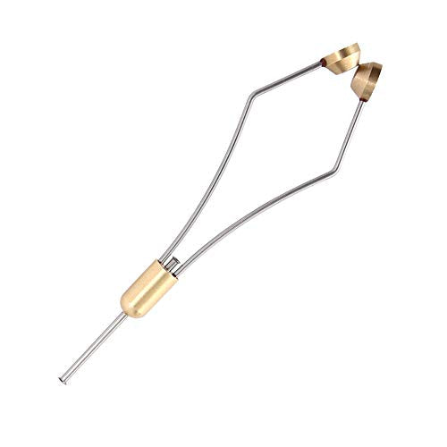 HERCULES Fly Tying Tools, Fly Tying Kit with Bobbin Thread Holder, Wire Threader, Knot Whip Finisher, Hackle Plier, Bodkin, Fly Fishing Lure Making Accessories - color: 2pcs Bobbin + 1pcs Threader