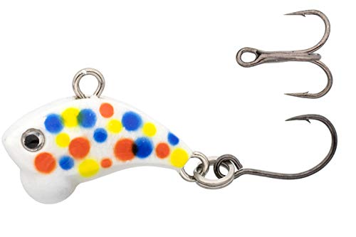 Z-Viber Micro - Ultra Light and Ice Fishing Lure - Mini Lipless Crankbait - 1/16oz Rattle Bait (0.6") - color: Wonder B (Glow)