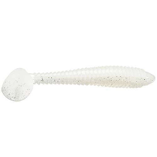 Strike King Rage Swimmer Fishing Lure, Soft Plastic Paddletail Minnow, Sleek Nose Cone, Softly Ribbed Body, Thin Tail