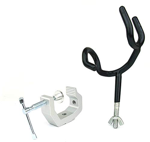 DB TAC Heavy Duty Fishing Pole Rod Holder with Universal Clamp-On Boat Deck Mount