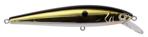 Strike King KVD Jerkbait 2 Hook - color: Chrome Gold Black, size: 4.5 in, 3/8 oz