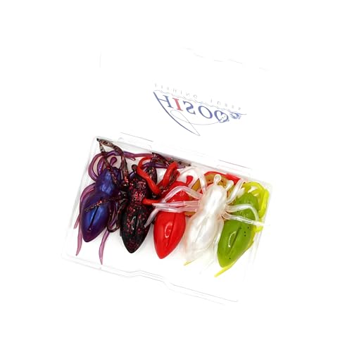 Topwater Spider Fishing Lure Bait - Soft Spider Lures for Bass Trout Pike,TPE Flexible Body for Lifelike Action, Perfect for Freshwater Saltwater Fishing