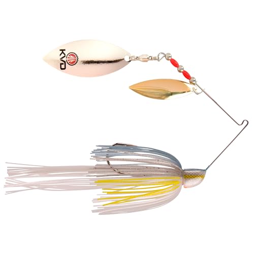 Strike King KVD Finesse Spinnerbait Fishing Lure, Perfect Skirt - color: Super Shad, size: 1/2-Ounce