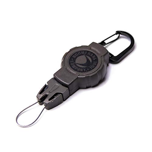 BOOMERANG TOOL COMPANY Hunting Retractable Gear Tether - style: Small Carabiner (24" / 4oz.)