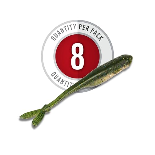 Strike King Spotlight Split Minnow Fishing Lure, Soft Plastic Jerkbait, 8-Pack - color: The Real Gill, size: 3"