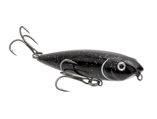 Strike King Bitsy Dawg Topwater Hard Bait - color: 668 - Black Lab