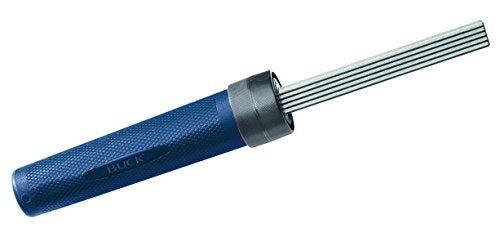 Buck Knives EdgeTek Fishing FlipStik Knife Sharpener, Pocket Knife Sharpener for Hunting Knives and Fishing Hooks, Dual-Grit 100% Diamond-Coated, Made in the USA, Blue, 1.6 oz