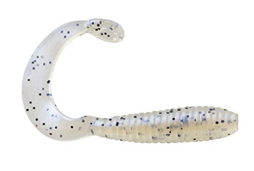 Bobby Garland Hyper Grub Curly-Tail Swim-Bait Crappie Fishing Lure, 2 Inches, Pack of 18 - color: Monkey Milk