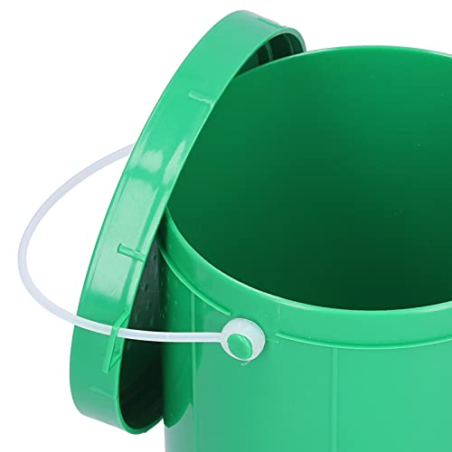 Keenso Fishing Bucket, Plastic Live Bait Container with Secure Locking Lid, Portable Storage for Earthworms and Tackle Gear