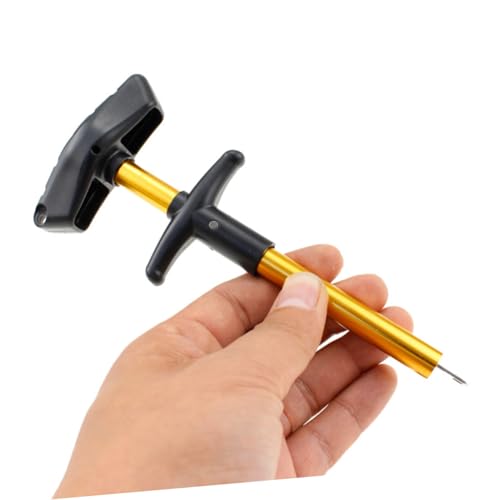 HEMOTON Portable Hook Aluminum Tube Detacher for Fishing Lures Lightweight Fishing Tool Random Color Easy One Hand Operation Resistant Design