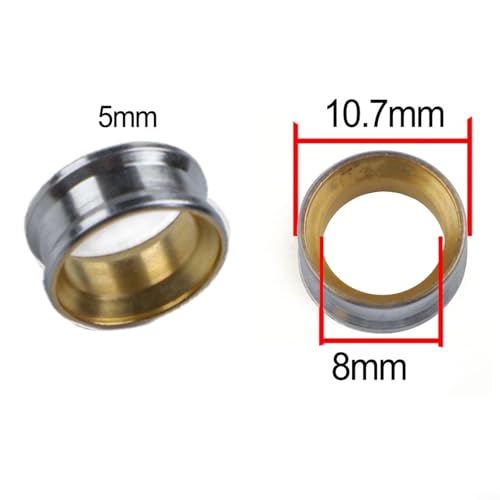 Fishing Reel Repair Parts Metal Reel Line Roller Bearing Assembly Line Guide Ring Replacement Silver Component Kit