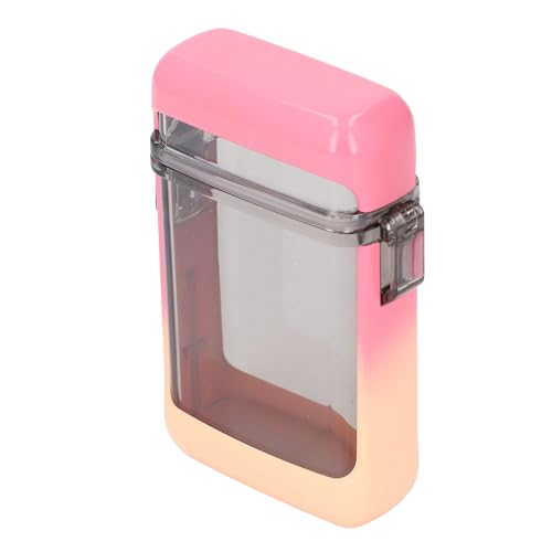 ID Card Holder with Airtight Lid and Rubber Seal, Small Light Badge Pocket Box for Outdoor Sports, Multi Functional Swimming Beach Case (Gradient Pink) - color: Gradient Pink
