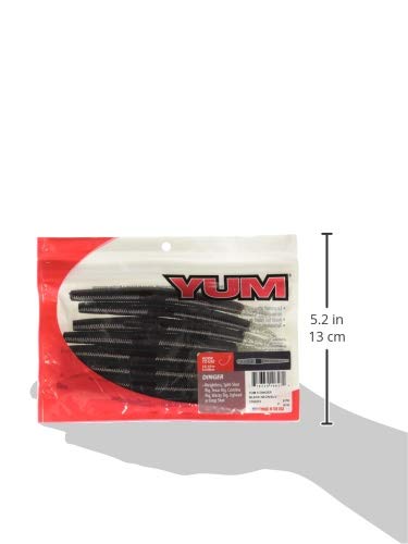 Yum Lures YDG - color: Black Neon Silver, size: 5"