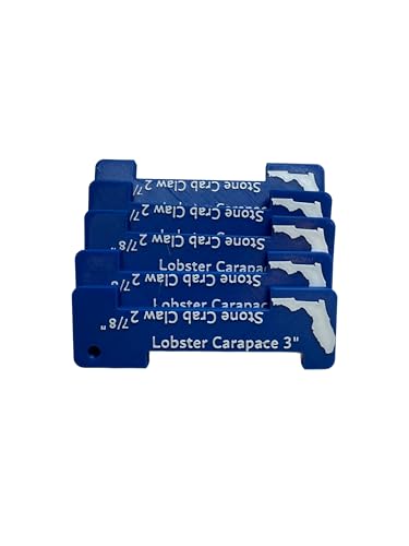 Crab & Shellfish Gauge – Blue Crab, Stone Crab, Lobster & Dungeness Measuring Tool – Recreational Fishing Size Gauge – Multiple Regulation Options - style: Florida Crab & Lobster Gauge