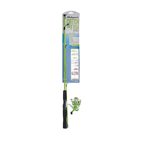 Shakespeare Catch More Fish Spinning Reel and Fishing Rod Combo with Kit - color: Green - Light, style: Old Model