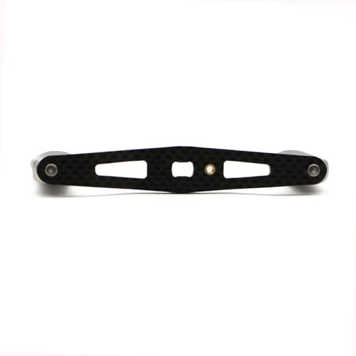 Mr. Z 95mm Carbon Fiber Baitcasting Reel Handle Compatible for Abu Garcia Shimano Daiwa Light Weight Low Profile Casting Reel - color: Metal Silver, size: Right-handed