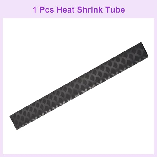 DMiotech Heat Shrink Sleeve Wrap Tubing x Tube Tubing for Fishing Rod Grips and Other Grips, Non Slip - Insulation - Waterproof 40'' Lengths, Dia 20mm Black Scales - color: Black Scales, size: Dia 20mm
