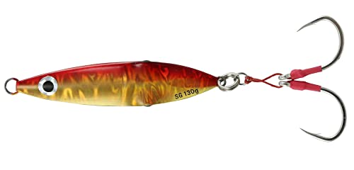 Savage Gear Squish Erratic Fishing Jig - color: Gold/Red, size: 4 1/2 in - 5 oz