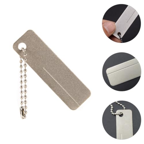 SHOWERORO Outdoor Mini Hook Grindstone Portable Sharpener Tool for Fishing and Manicure, Handheld Grinding Stone