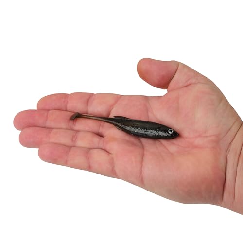 Berkley PowerBait Drip Swimmer Fishing Soft Bait - color: Green Pumpkin Shad, size: 4"
