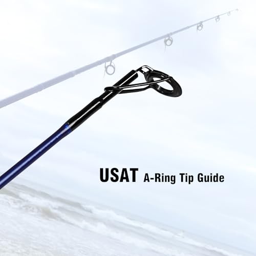 Fiblink Surf Spinning Fishing Rod Carbon Fiber Travel Fishing Rod(9-Feet &11-Feet & 12-Feet & 13-Feet & 15-Feet) - style: 3 Pc - 13' -Spin