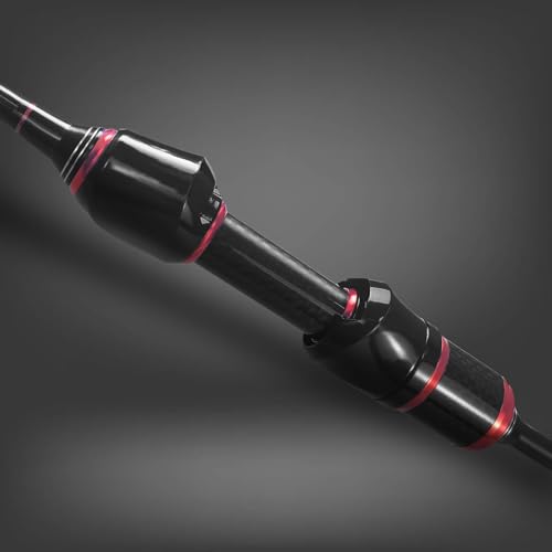Eupheng Echolite Ultralight Spinning Rod and Reel Combo, IM8 Graphite Fast Action Trout Bass Gear, Portable Travel Setup with 5.2:1 9+1 BB CNC Aluminum Spool - size: 6'0''