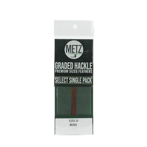 Metz Select Hackle Single Pack - color: Brown, size: 20