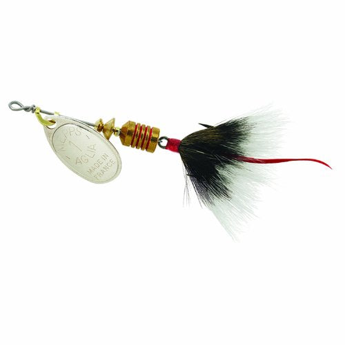 Mepps Mepps Aglia Dressed Treble Fishing Lure 1 Ounce Tail - color: Multi,Silver Grey, size: One Size