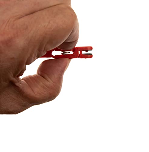 10 Pcs Heavy Tension Snap Release Clips for Weight Planer Board, Downriggers Outrigger Release Clips for Offshore Fishing - color: Red