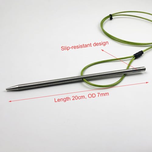 Fish Stringer Stainless Cable Fishing Needle Hook Stringer Holder for Diving Quick Handspear Stainless Steel Holder for Divin - color: 80cm