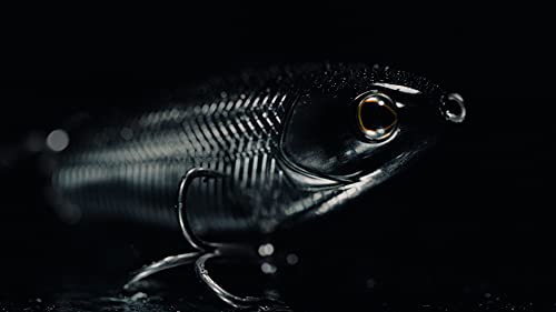 Berkley Choppo Saltwater Fishing Hard Bait - color: Black Chrome, size: 105mm - 3/4 oz