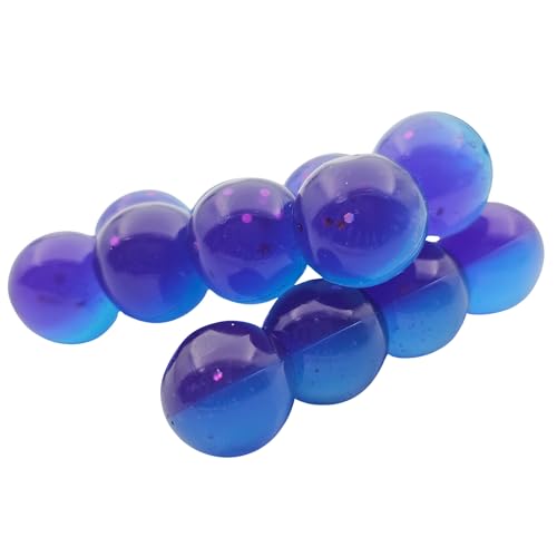 Fishing Scented Soft Plastic Beads Artificial Salmon Egg Bait Packs for Trout, Steelhead and Salmon (Spawn Roe Fishing Tackle) - color: Blue Berry, size: .625"/16mm-12 Eggs per pack