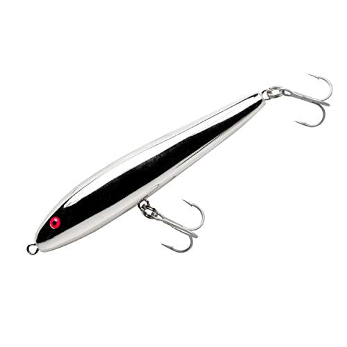 Jumpin' Minnow Topwater Fishing Lure - color: Chrome Silver, size: 4 1/2 in, 1/2 oz