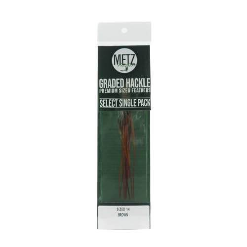 Metz Select Hackle Single Pack - color: Brown, size: 14