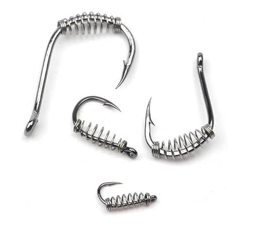 KTGCOZS Pack of 30 Fishing Hooks Baiting Dough Stainless Barded Fish Spring Tackle 6-14 Size - size: 10# 30pcs