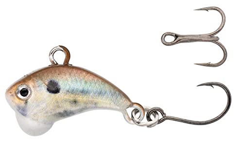 Z-Viber Micro - Ultra Light and Ice Fishing Lure - Mini Lipless Crankbait - 1/16oz Rattle Bait (0.6") - color: Real Threadfin Shad "Match The Hatch"