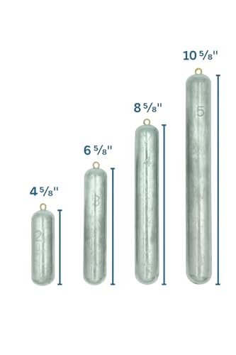Deep Drop Fishing Lead Weight Sinker, 2lb-5lb Available, Fits in Rodholder, Made in The USA - size: 3lb