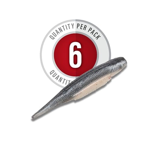 Strike King Strike King Spotlight Shim-E Minnow Fishing Lure, Soft Plastic Jerkbait, 6-Pack - color: Pro Blue Red Pearl, size: 3"
