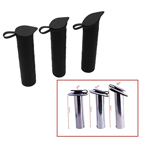 Rod Holder Gasket Cap Cover Stick Kit Parts Inner Tube Pad Replacement Part for Boat Kayak Canoe Marine Flush Mount Boat Yacht Fishing Rod Holder Rack Inner Tube Liner Sleeve & Cap Cover - color: 30 degrees