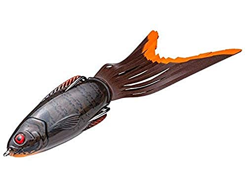 Strike King Hack Attack Pad Perch Soft Bait - color: 46A - Green Pumpkin Gill