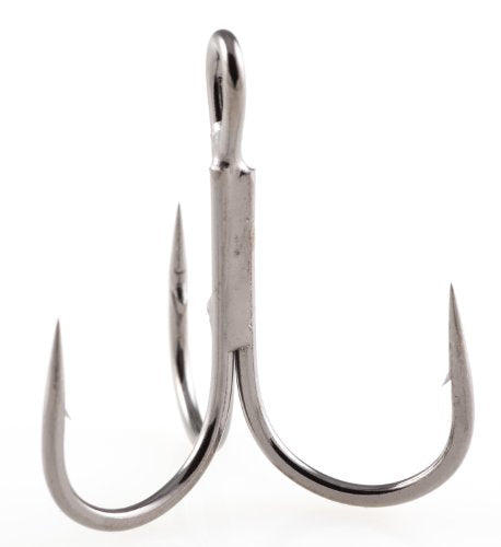 Owner 5636 ST-36 Treble Super Needle Point Hook - color: Black Chrome, style: 3/0 (5 Per Pack)