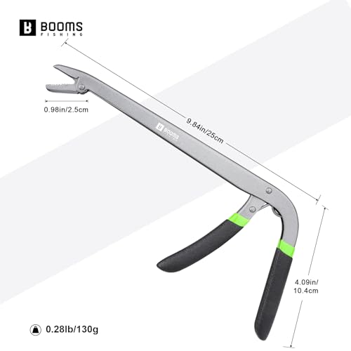 Booms Fishing R1 Stainless Steel Fish Hook Remover Extractor, 11-1/2 inches - color: Black_9.5"