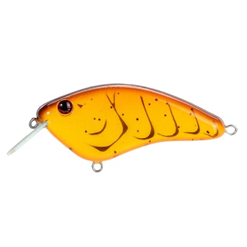 Strike King Hardliner Fishing Lure, Flat Sided Crankbait, Circuit Board Lip, Extra Tight Wobble, Size 4 Treble Hooks - color: Spring Craw